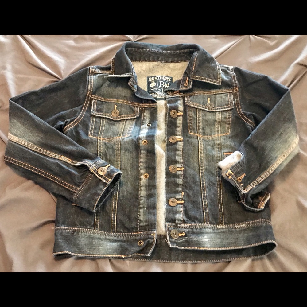Girls' Dark Blue Denim Jacket